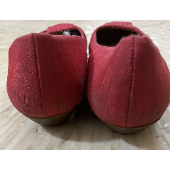 Naturalizer Shoes Slip On Comfort Flat Fabric Pleat Bow 8 M Career Twee Colorful - Picture 5 of 6